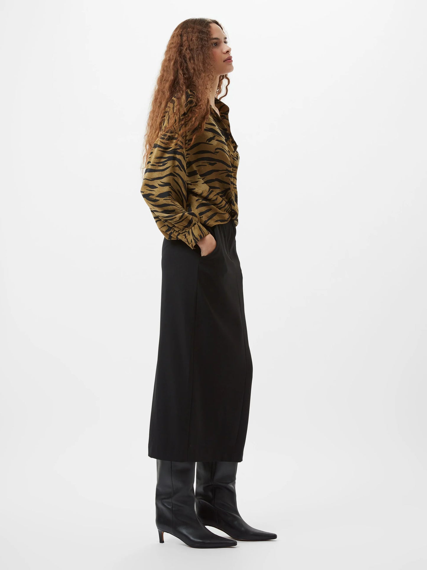 Damasco Adeline Print Tuck Blouse