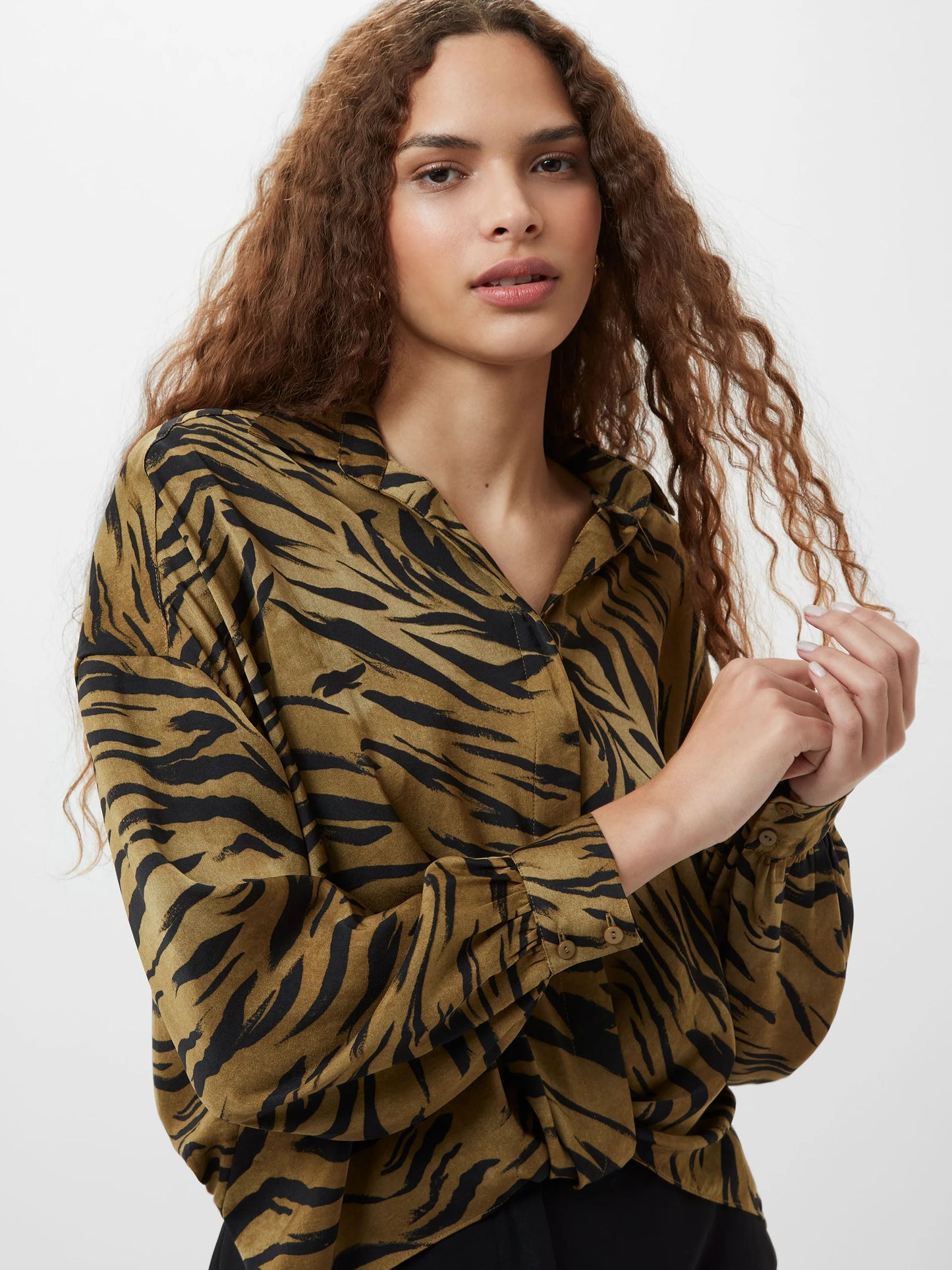 Damasco Adeline Print Tuck Blouse