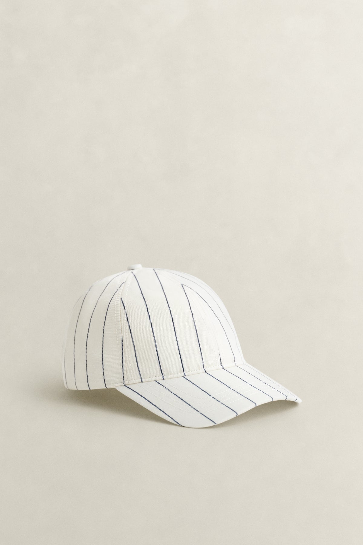 The Stripe Linen Blend Cap