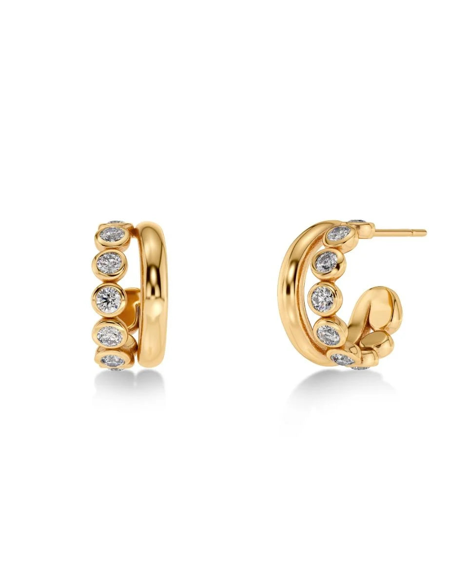 The Grace Gold Small Hoops