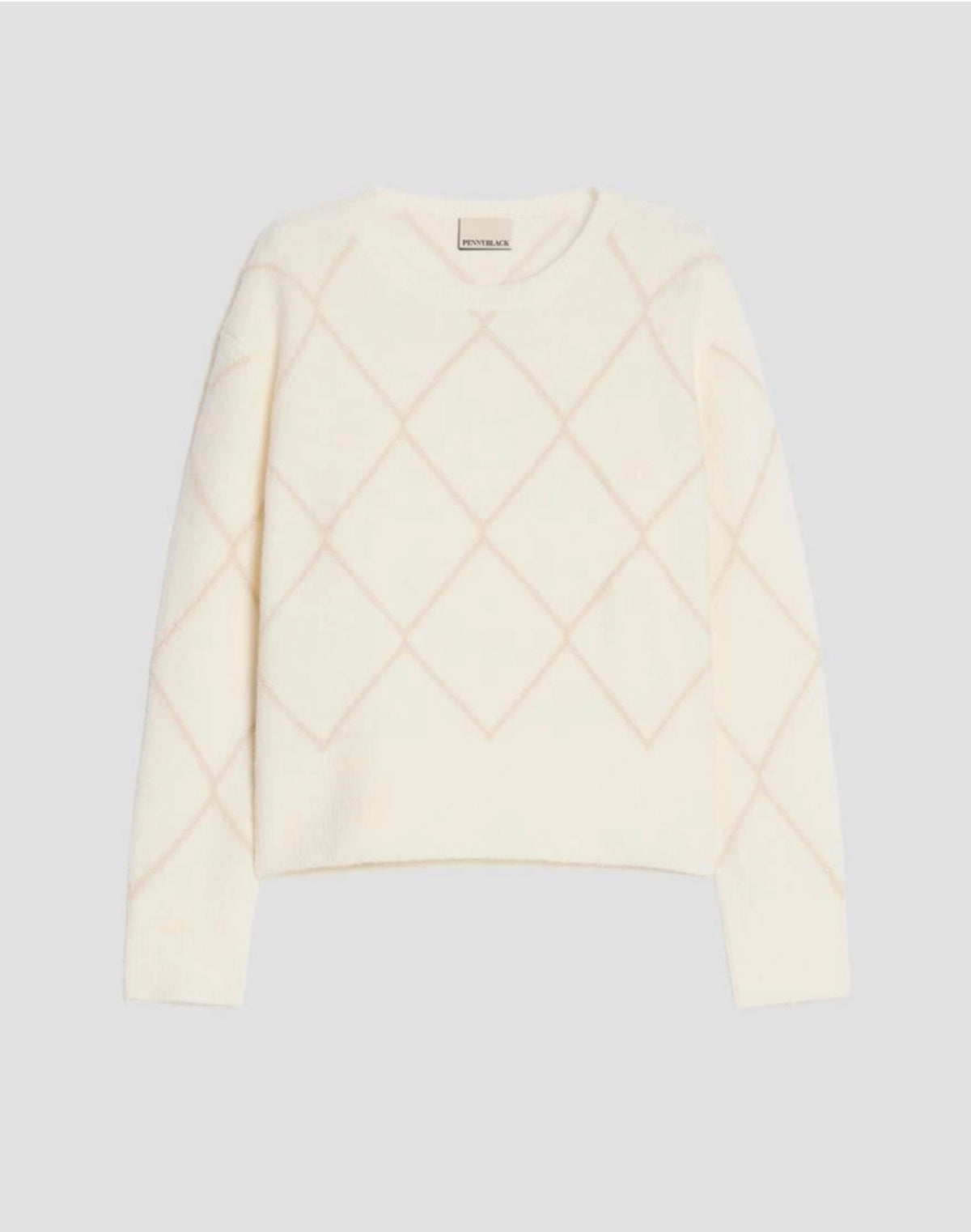 Lamé Cream Diamante Knit