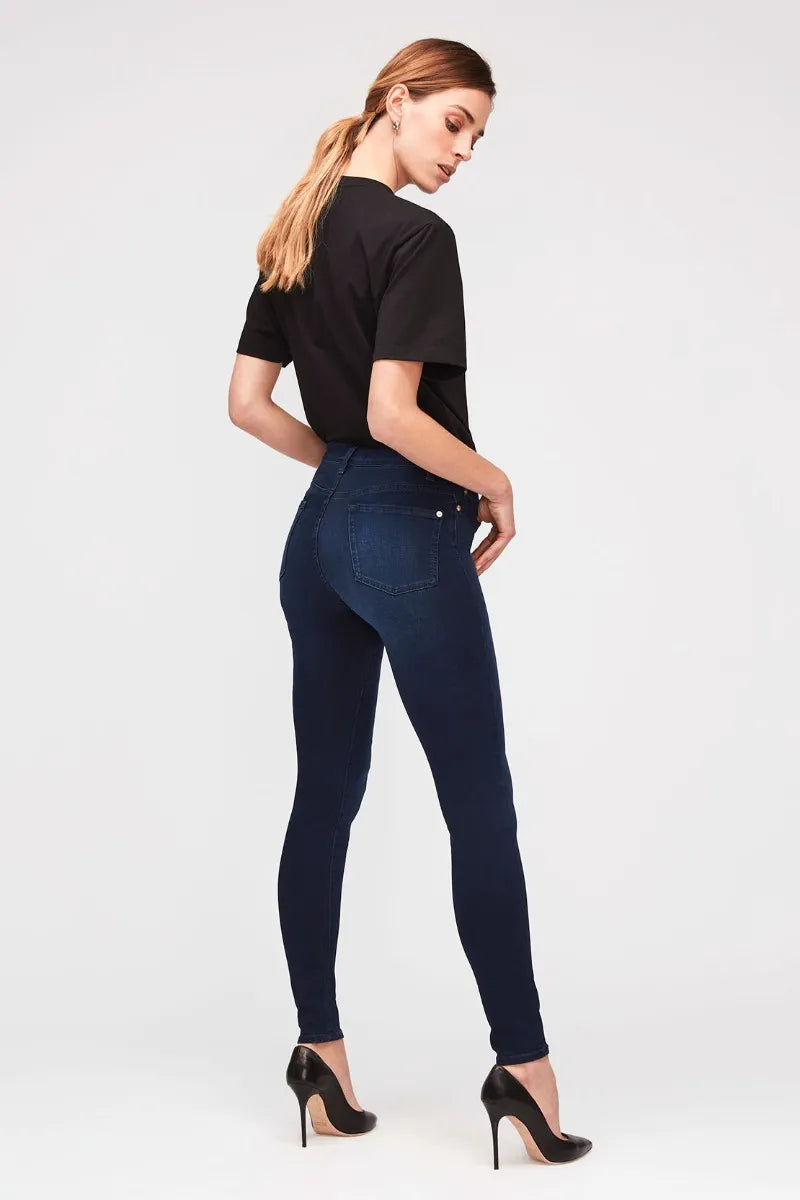 The High Waist Slim Illusion Luxe Rich Indigo Jeans