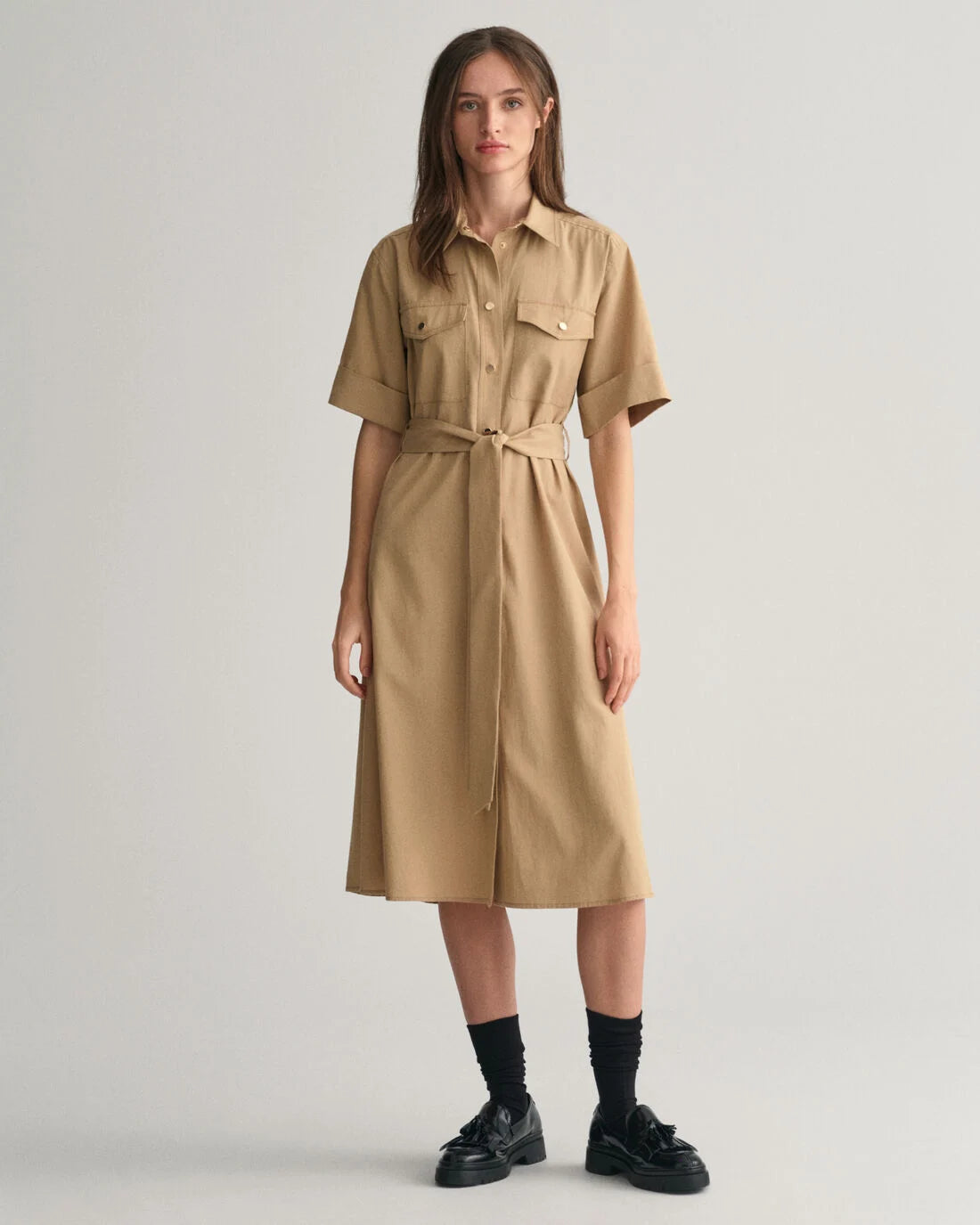 GANT Utility Short Sleeve Shirt Dress at LoLo Co Aberdeen