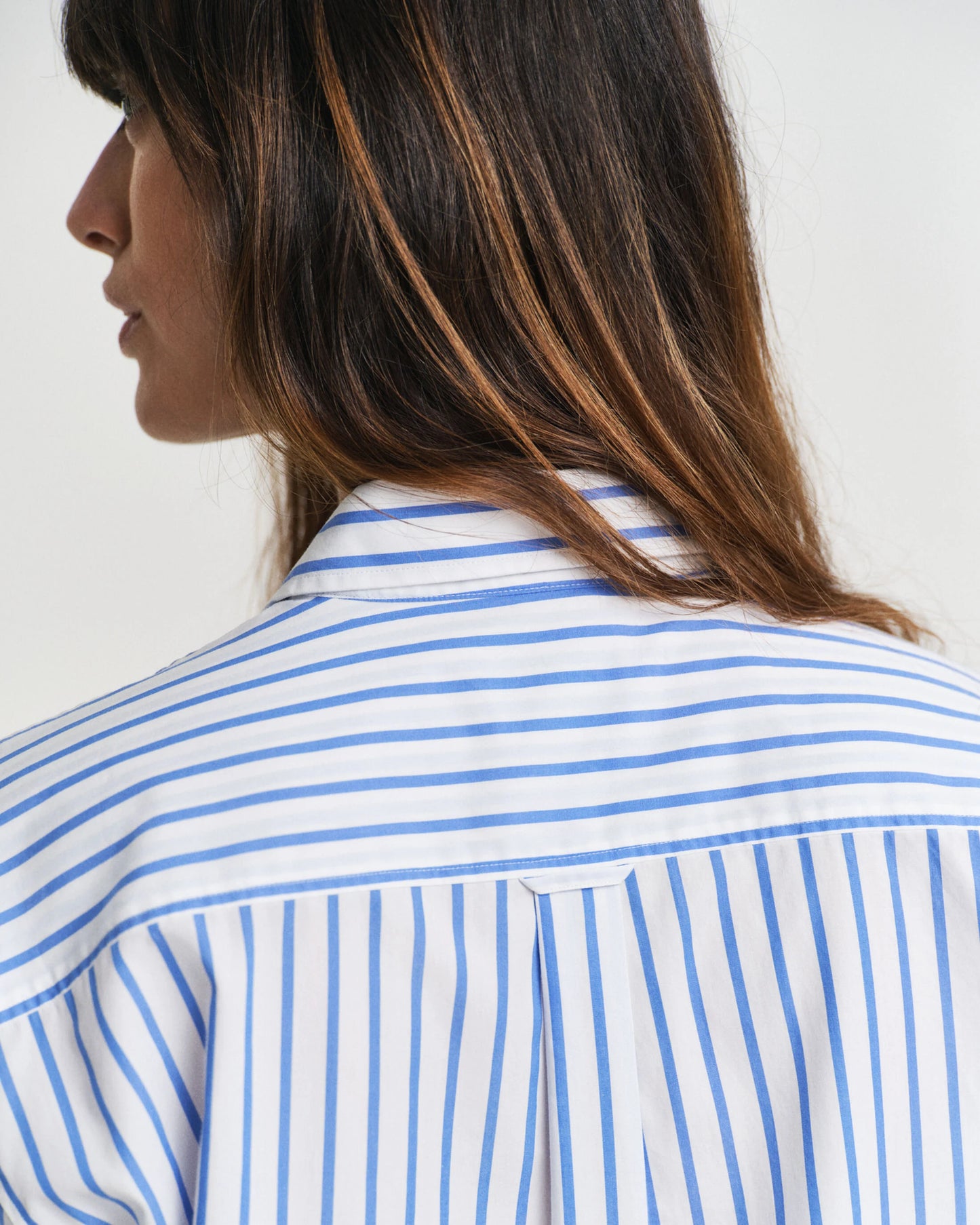 Relaxed Fit Striped Poplin Shirt