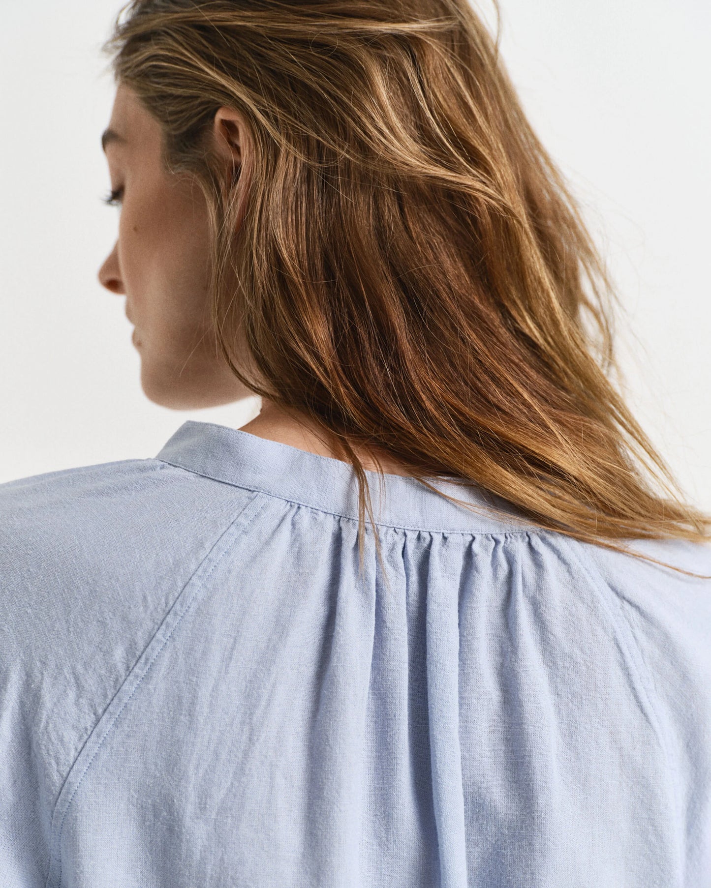 Linen Short Sleeve Blouse