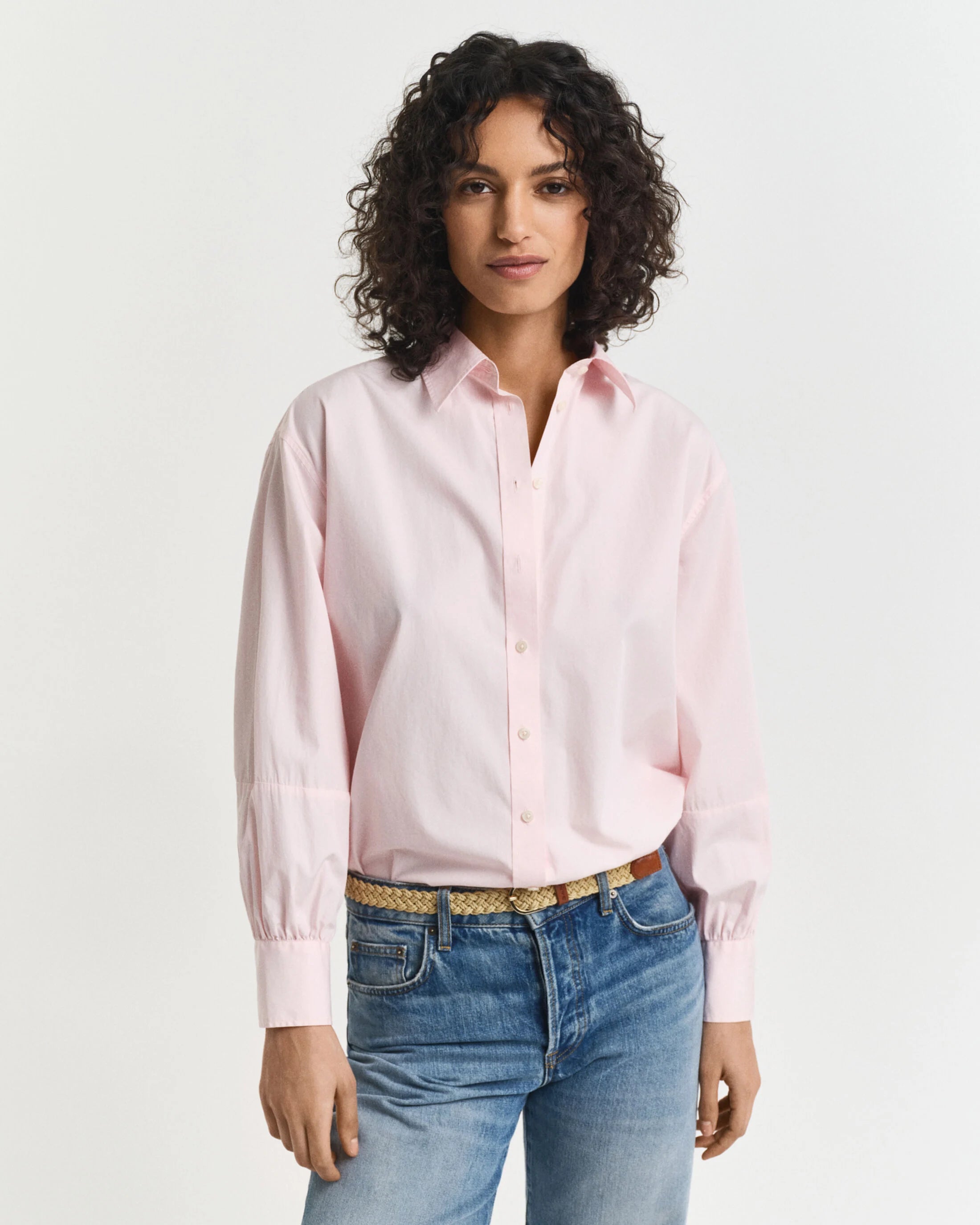Chemisier Femme Timing Couleur Saumon - Taille S - Manches Courtes - Polyester - Occasion
