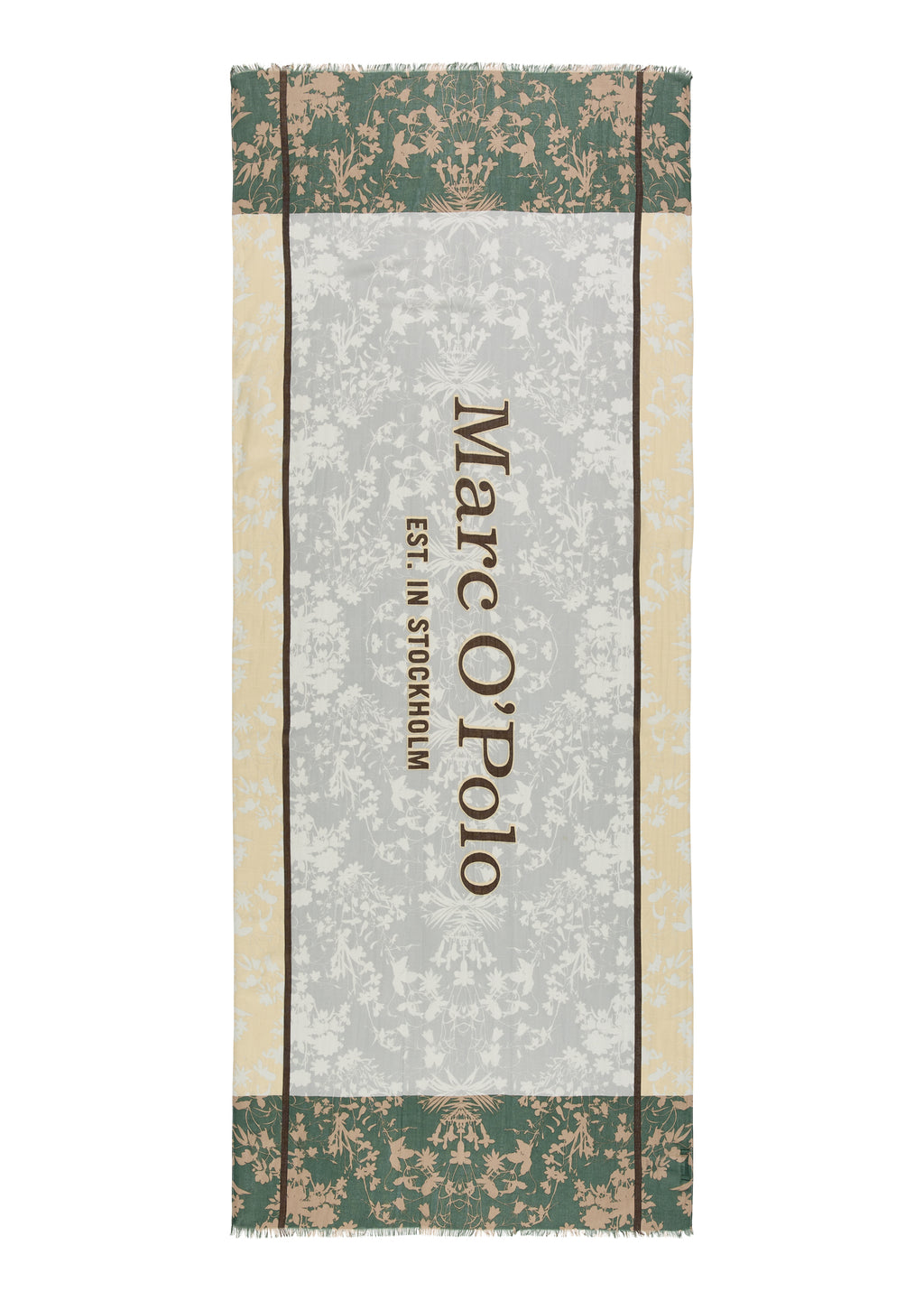 MOP Grey & Green Multi Soft Scarf