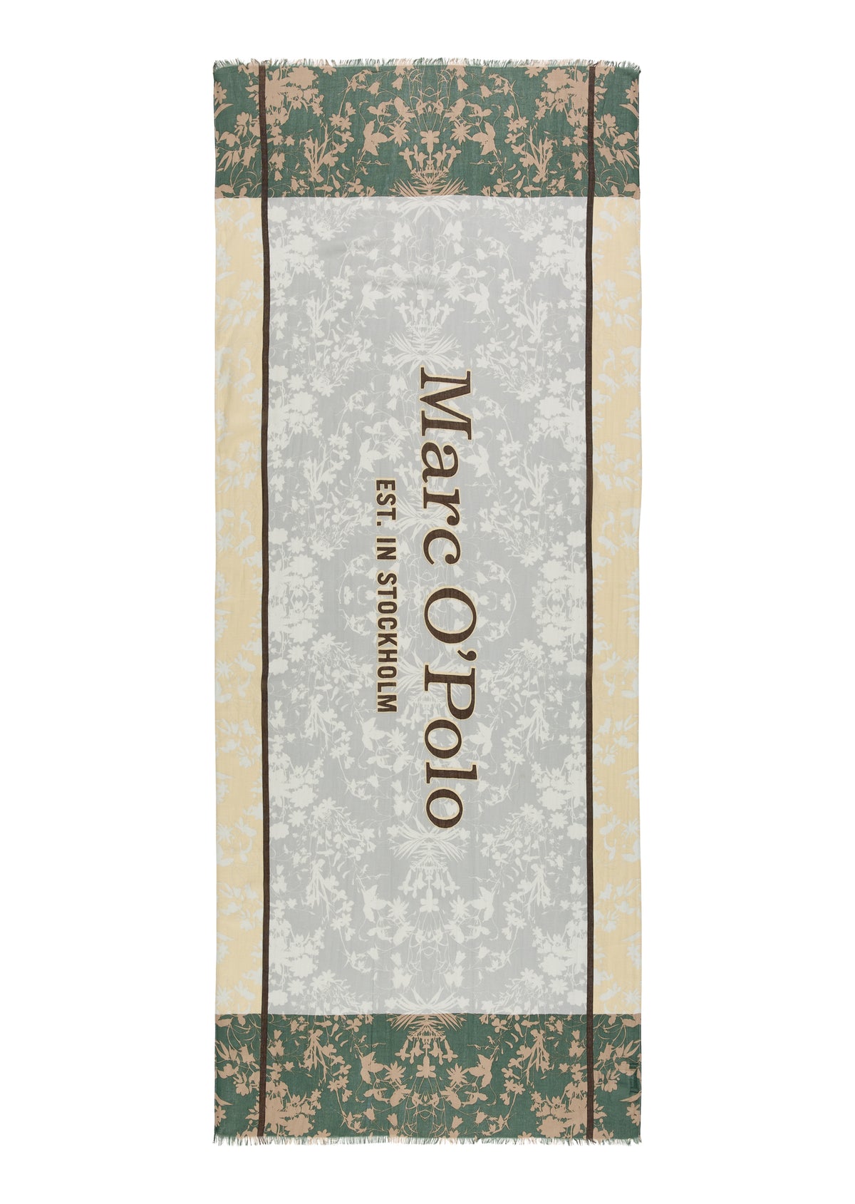 MOP Grey & Green Multi Soft Scarf