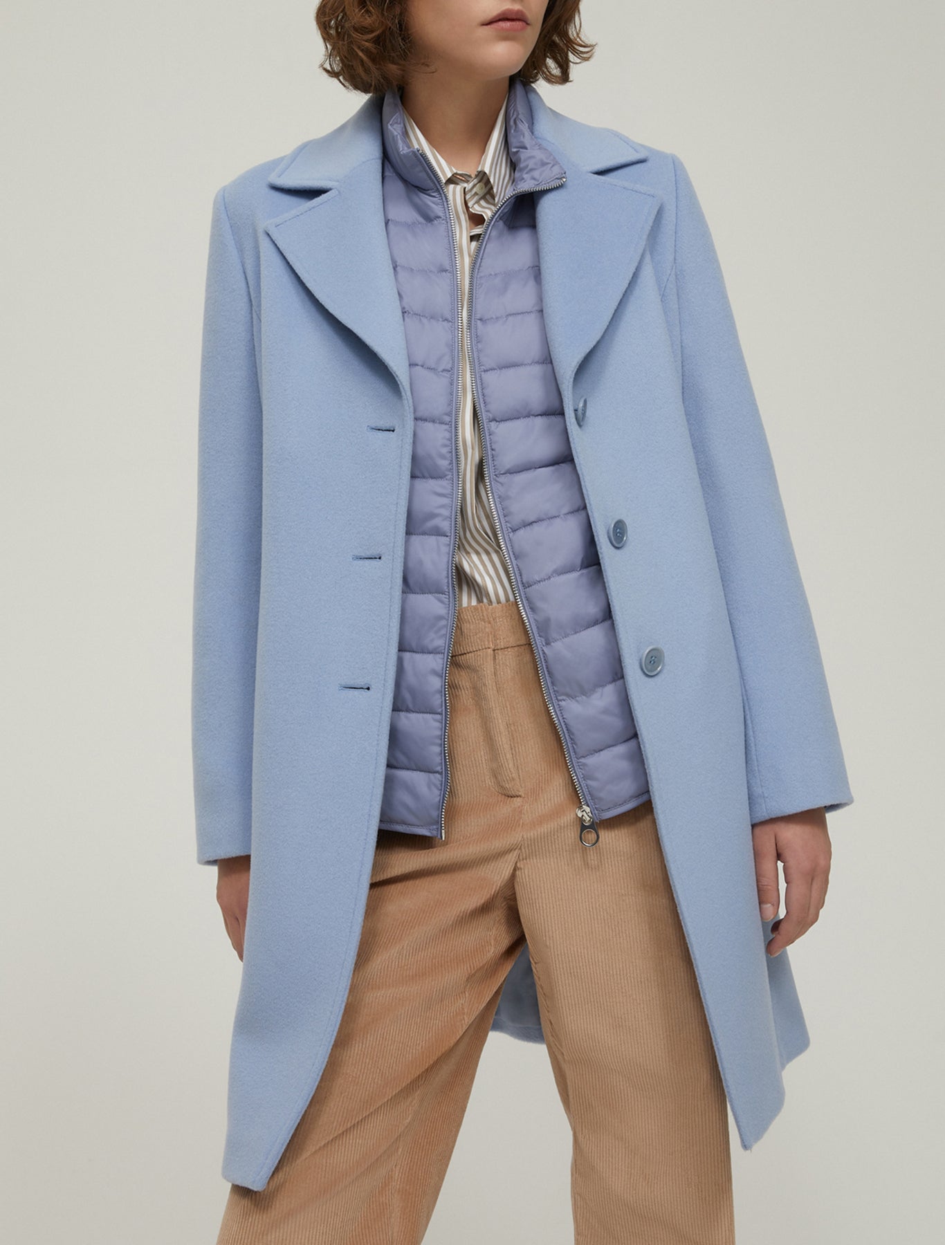The Baby Blue Wool Broadcloth Coat