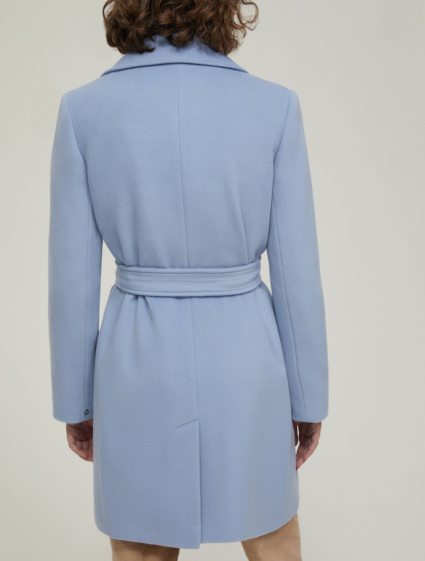 The Baby Blue Wool Broadcloth Coat