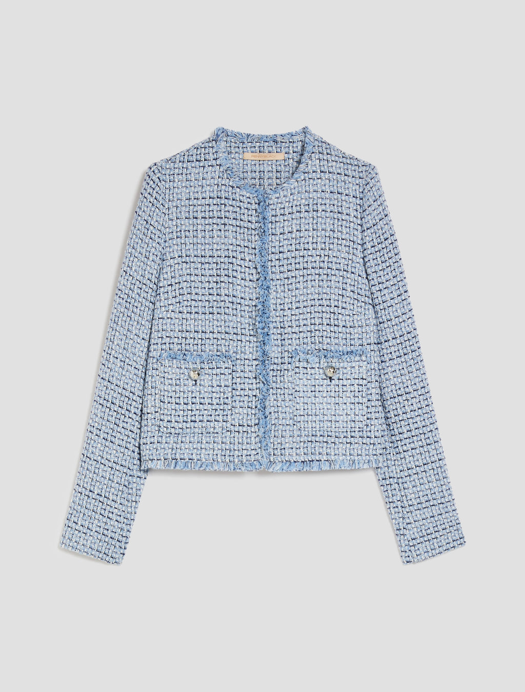 Basketweave Crew Neck Jacket