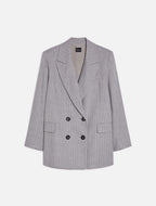Pinstripe Double Breasted Blazer