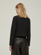 Basketweave Black Shimmer Chanel Jacket