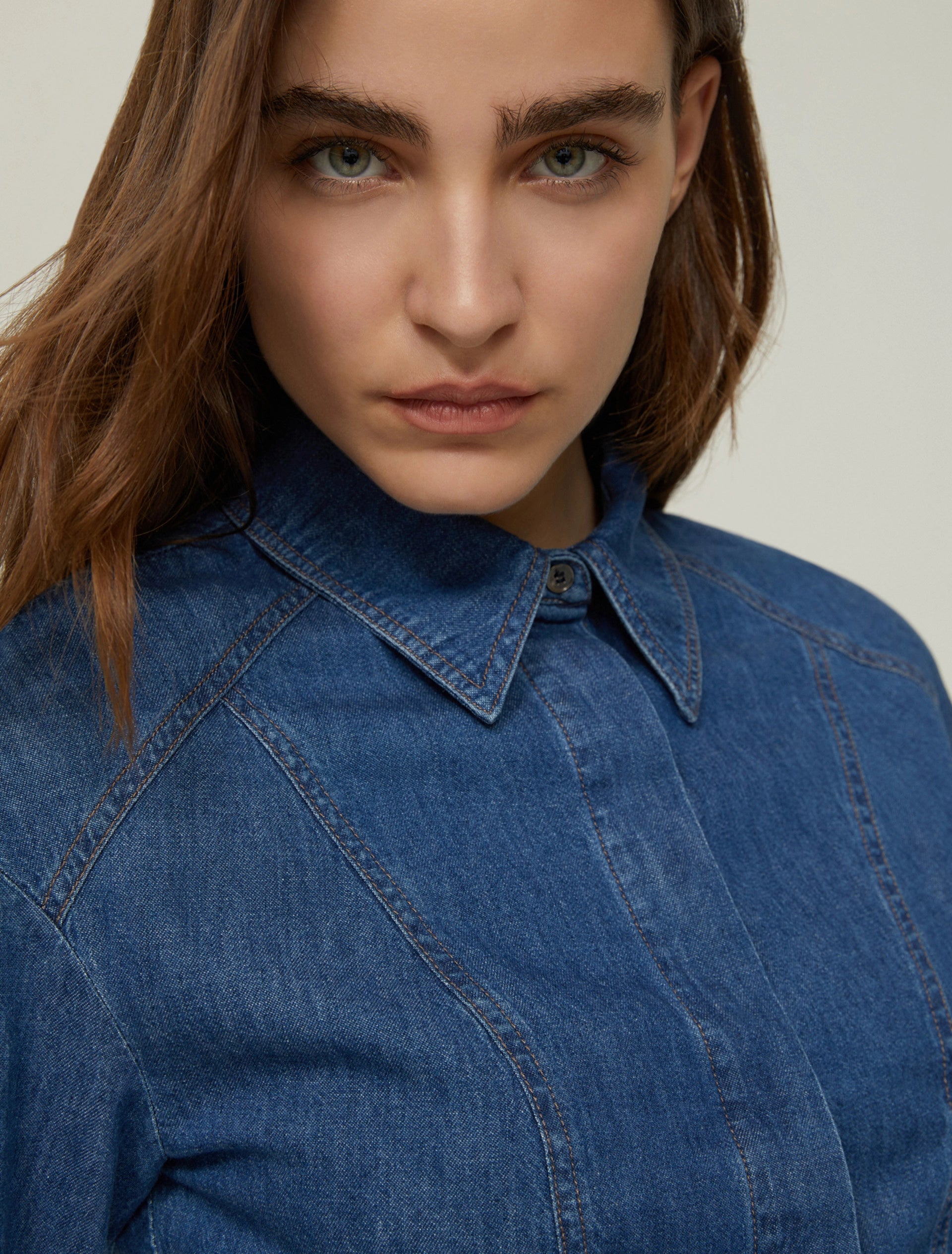 Lightweight Slim Shirt Denim