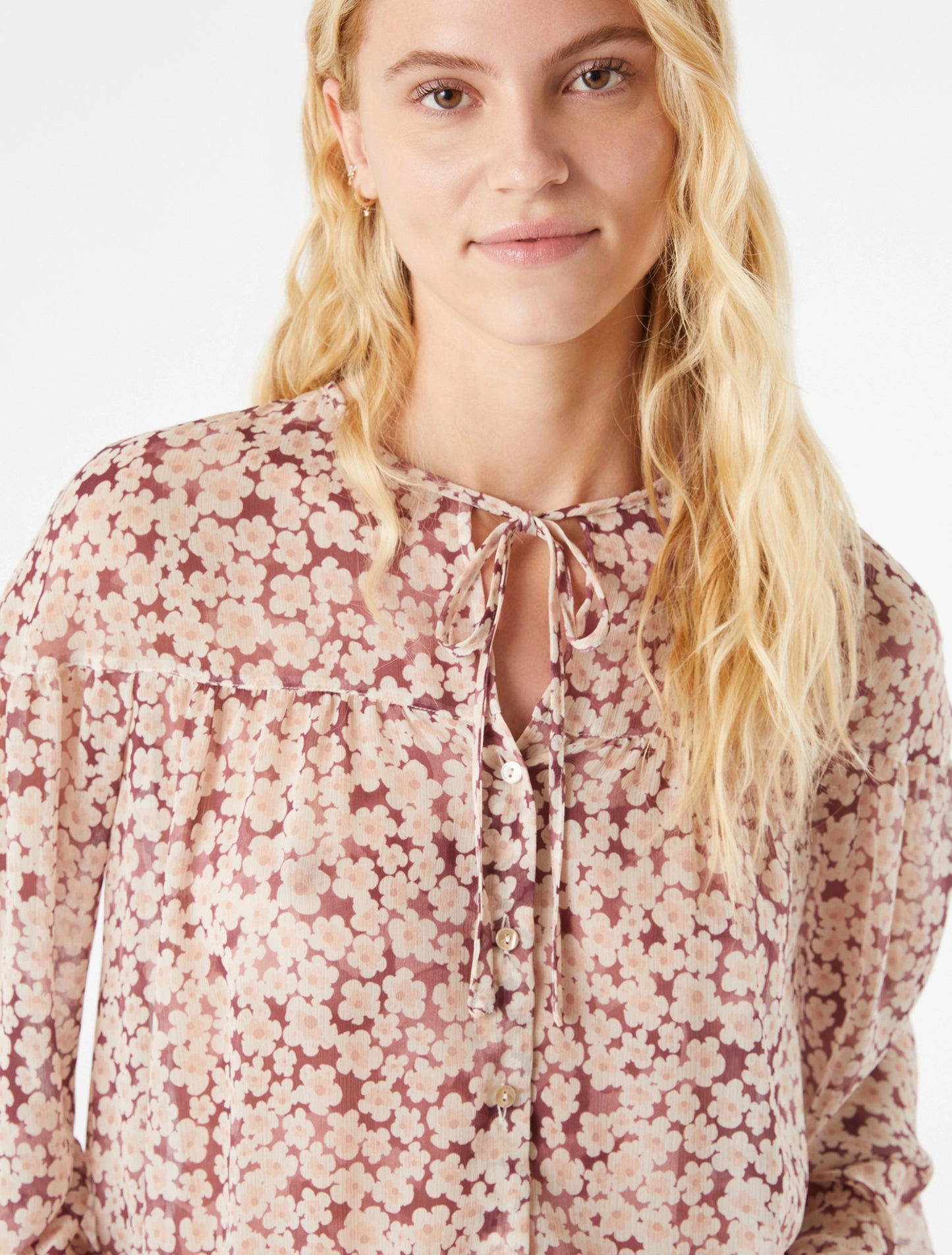 Floral Crepon Shirt