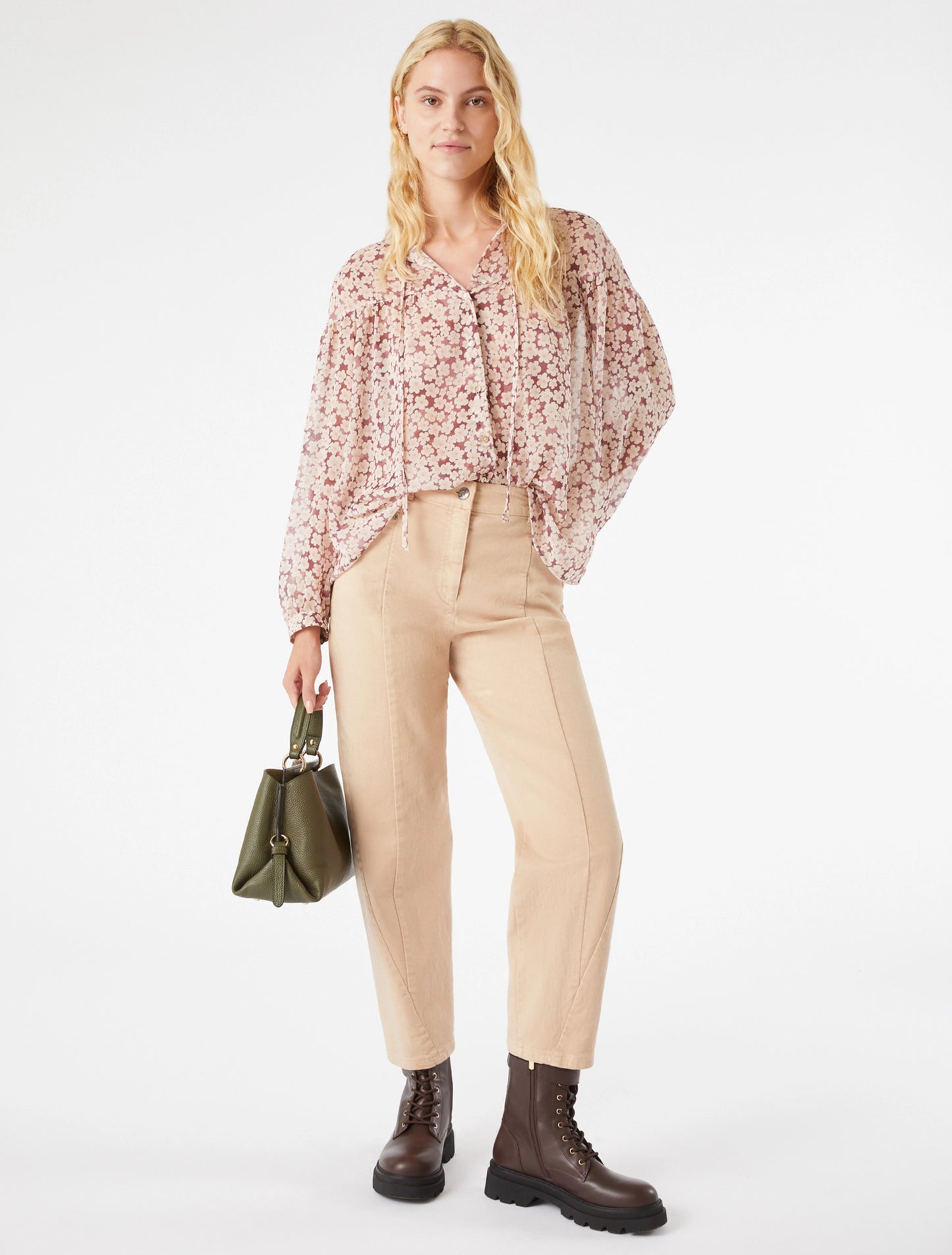 Floral Crepon Shirt