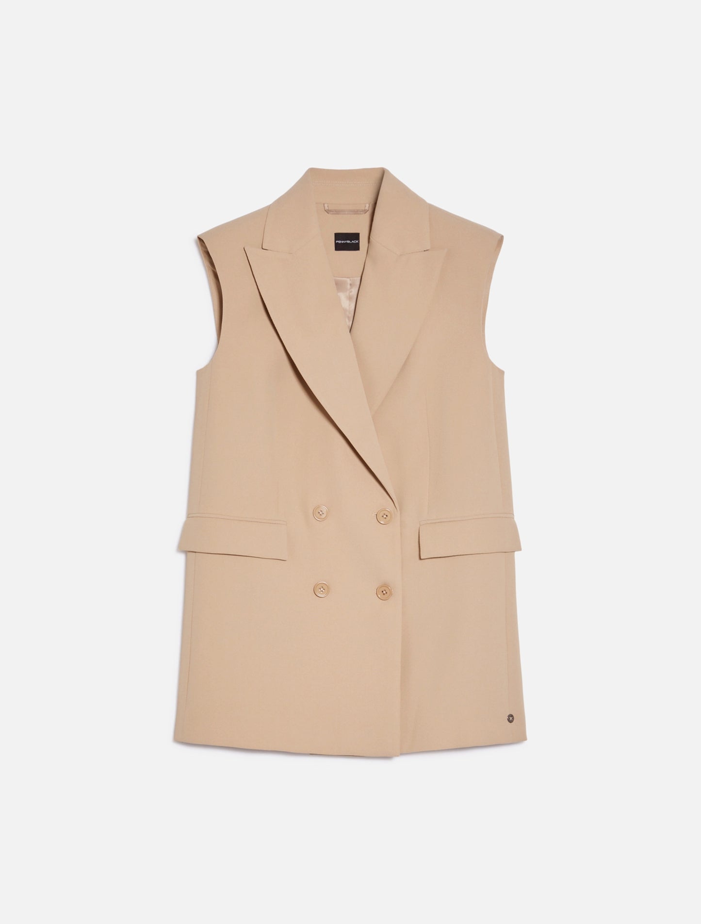 Fluid Twill Gilet Blazer