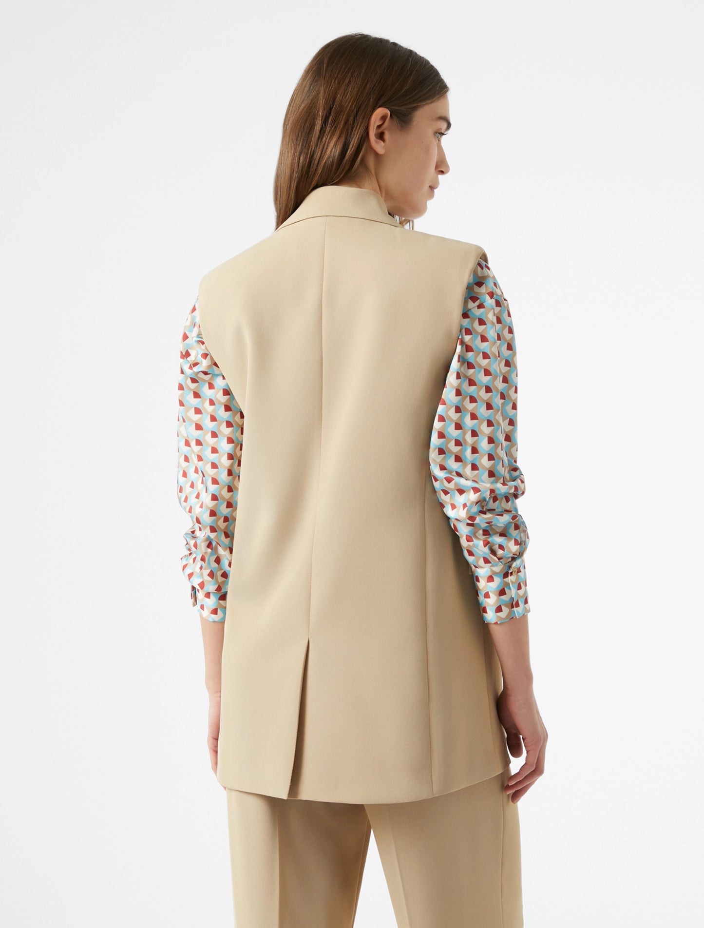 Fluid Twill Gilet Blazer