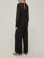 The Black Cady Georgette Jumpsuit