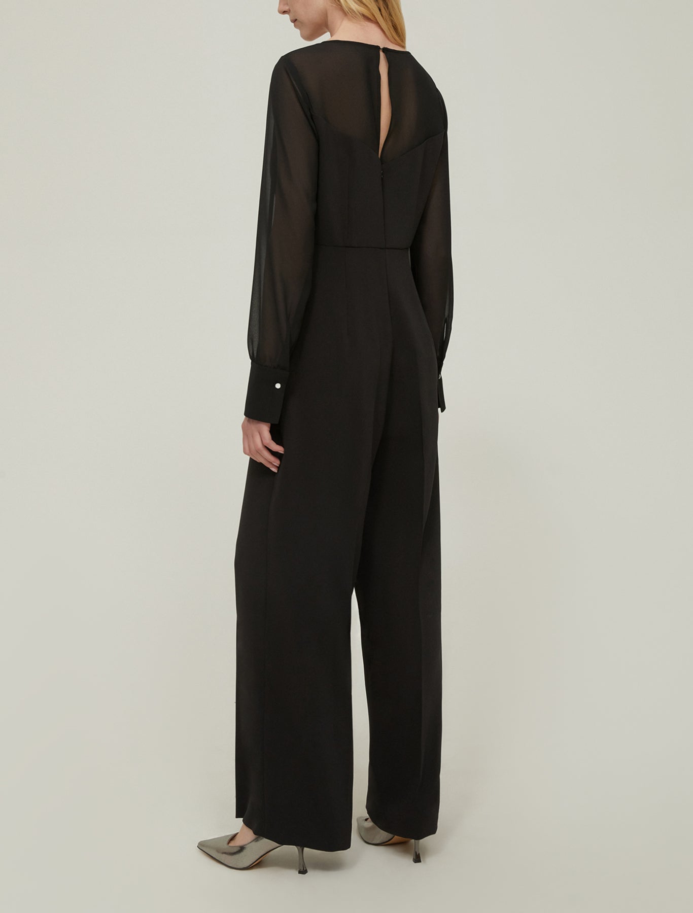 The Black Cady Georgette Jumpsuit