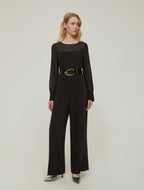 The Black Cady Georgette Jumpsuit