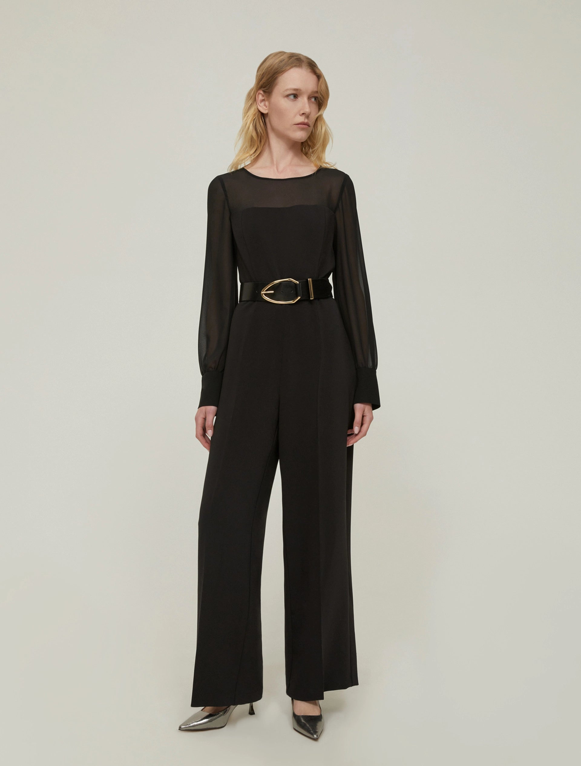 The Black Cady Georgette Jumpsuit