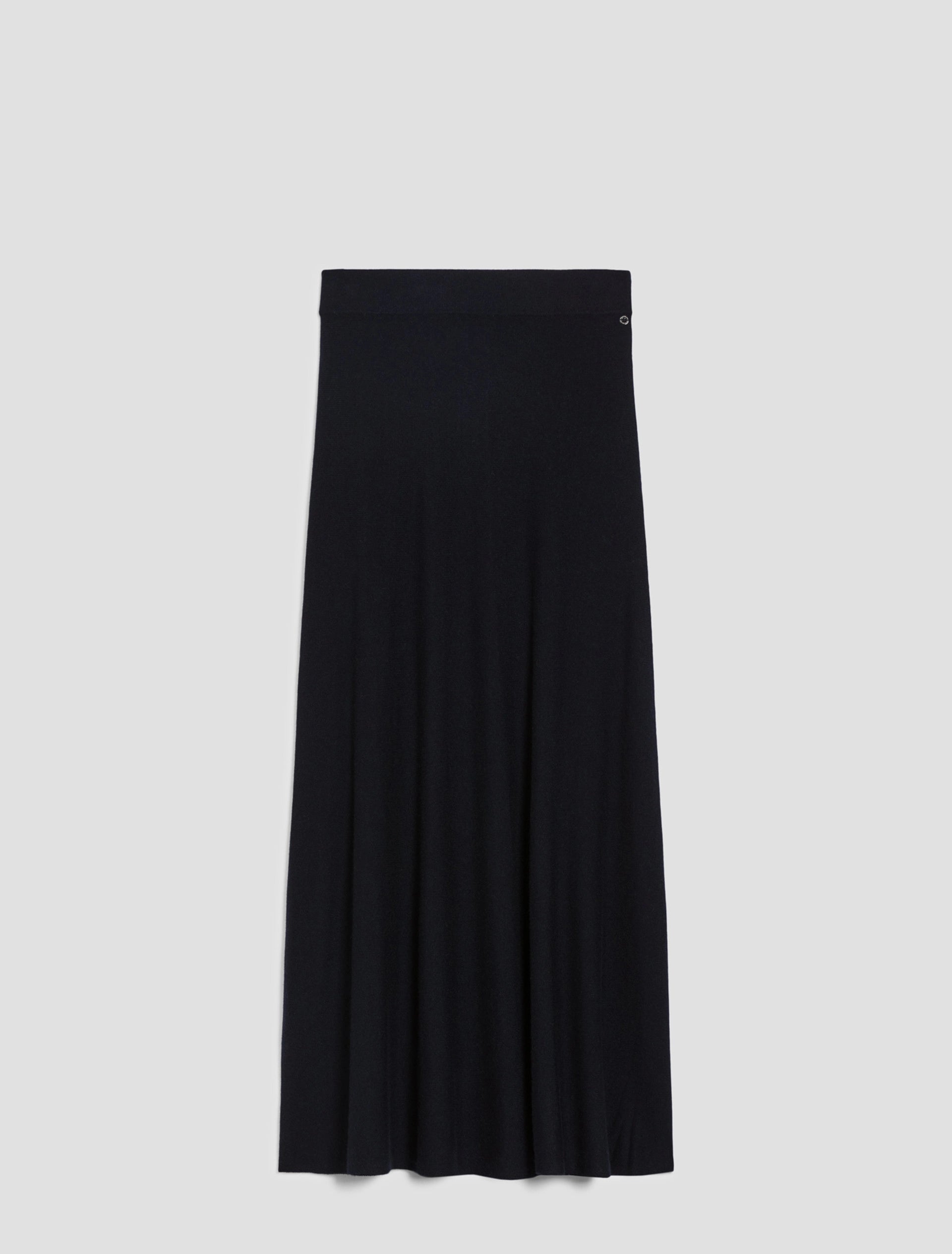 The A Line Navy Knitted Skirt