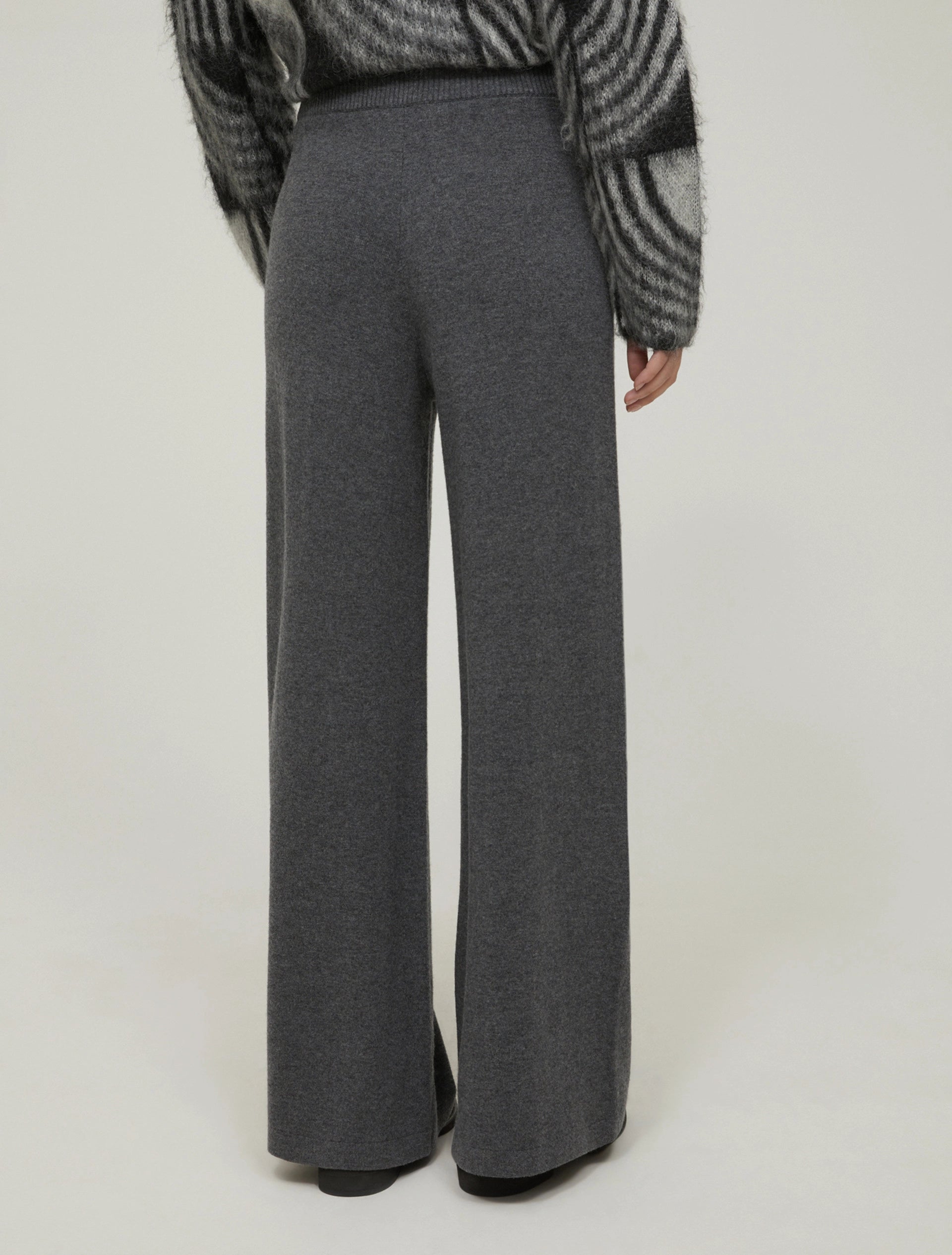 The Wide Fit Wool Grey Trousers