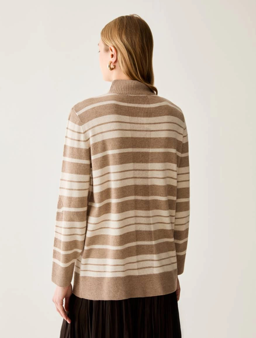Hazelnut Stripe Flowy Knit