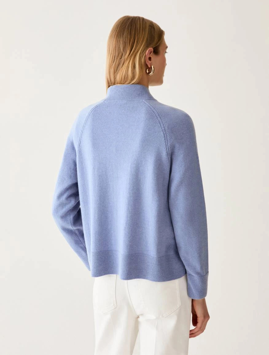 Turtle Neck Blue Knit