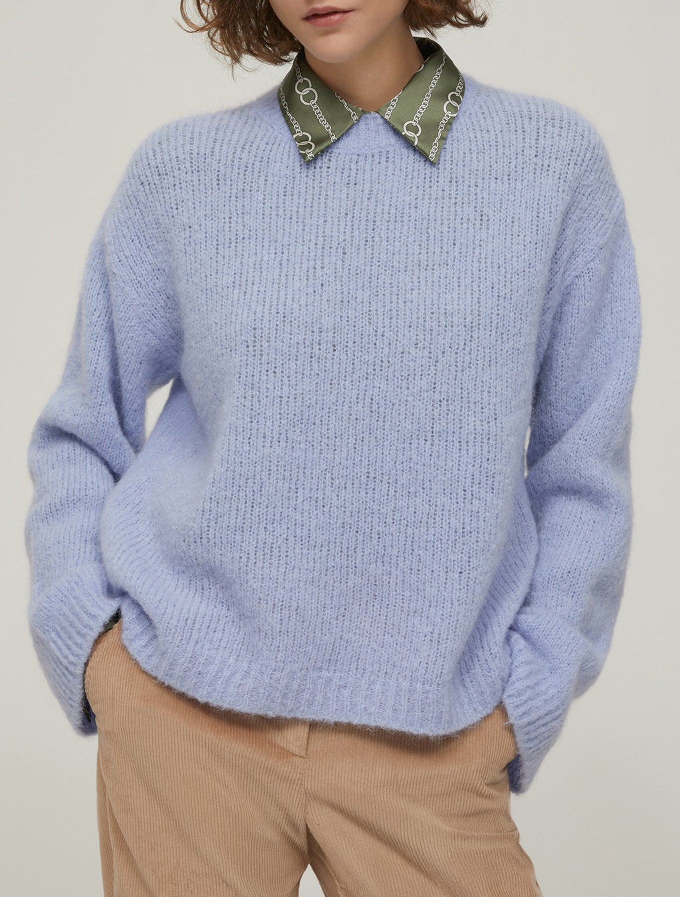 Baby Blue Soft Oversized Knit