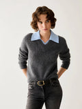 Alpaca Slim Grey Layer Knit