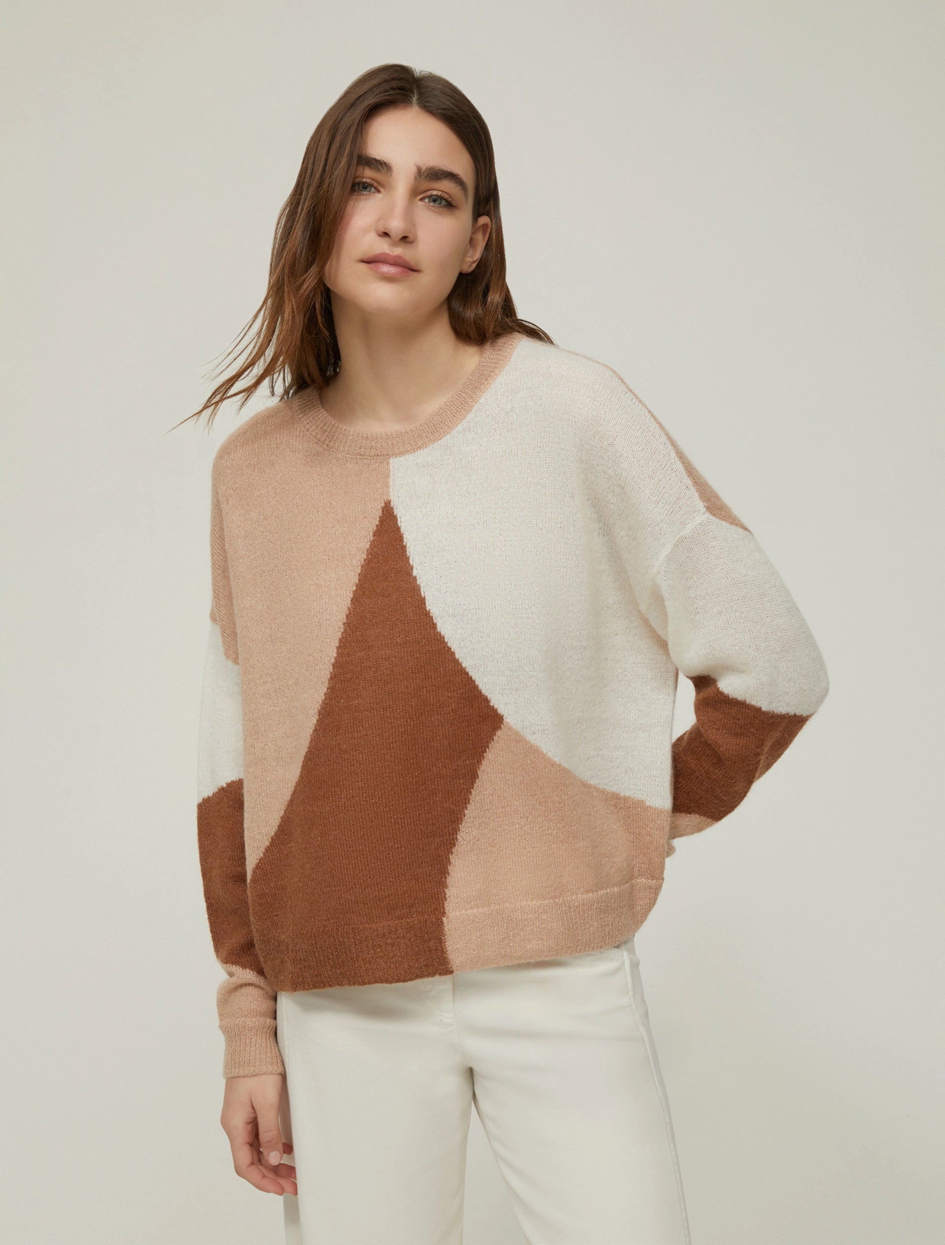 The Jacquard Inlay Camel Knit