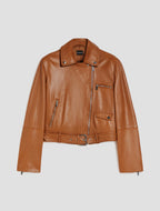 Leather Biker Style Jacket