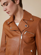 Leather Biker Style Jacket