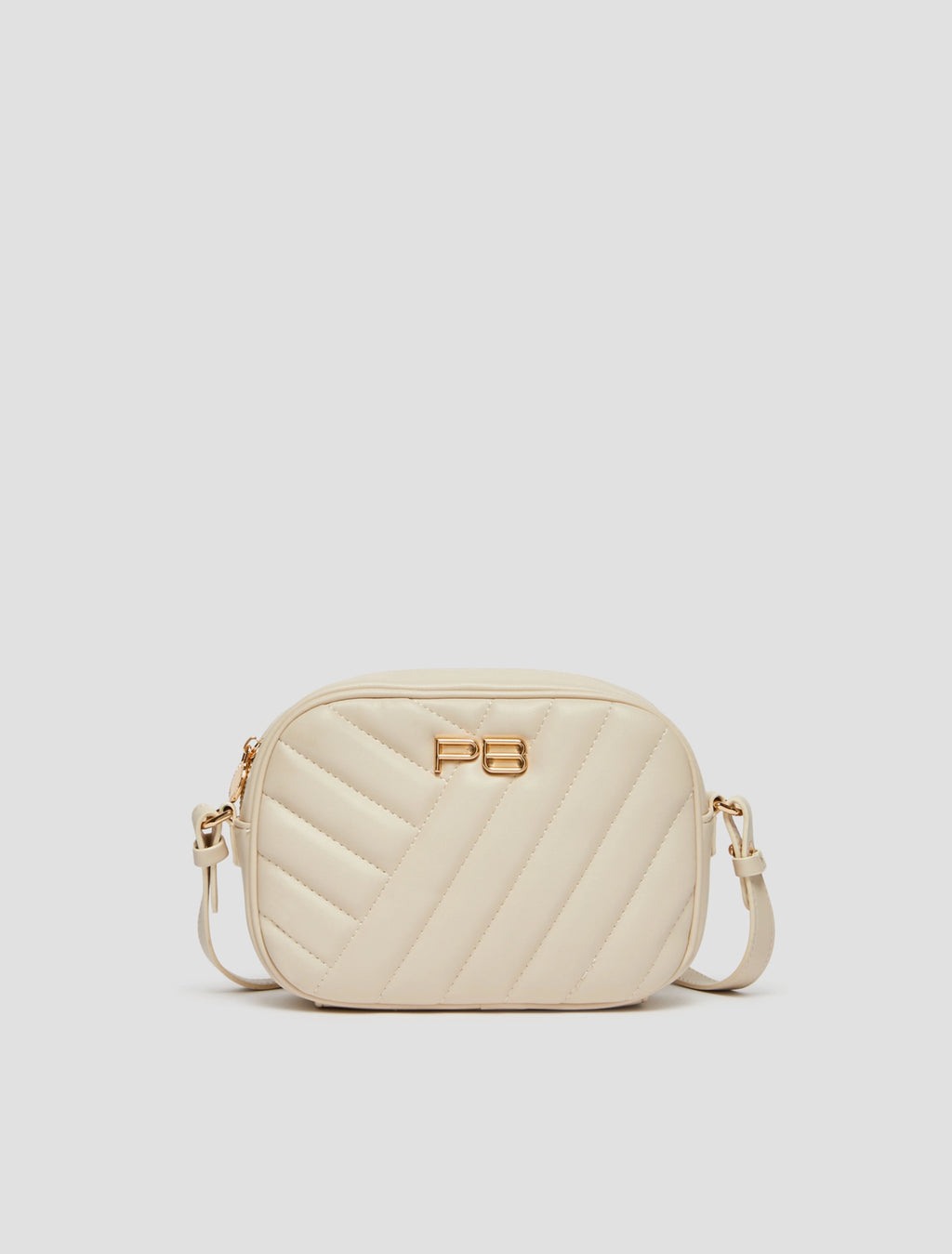 Quilted Camera Bag - Ivory