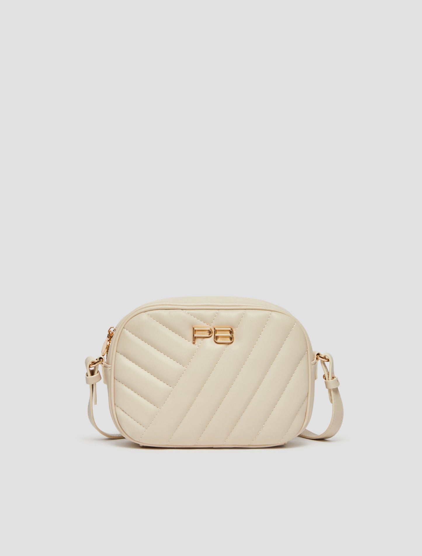 Quilted Camera Bag - Ivory