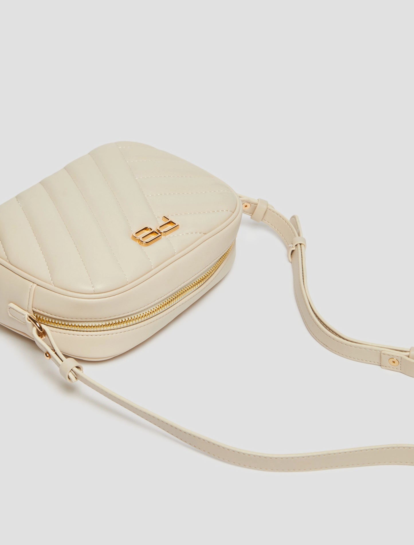 Quilted Camera Bag - Ivory