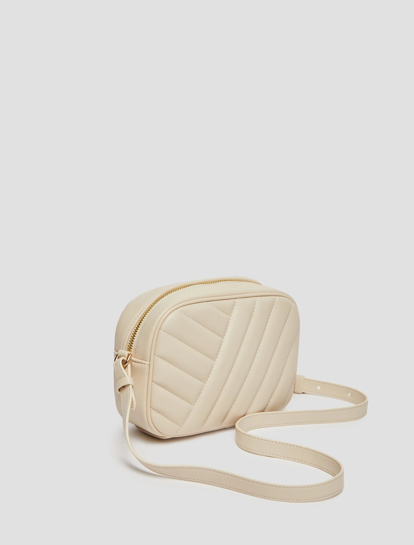 Quilted Camera Bag - Ivory