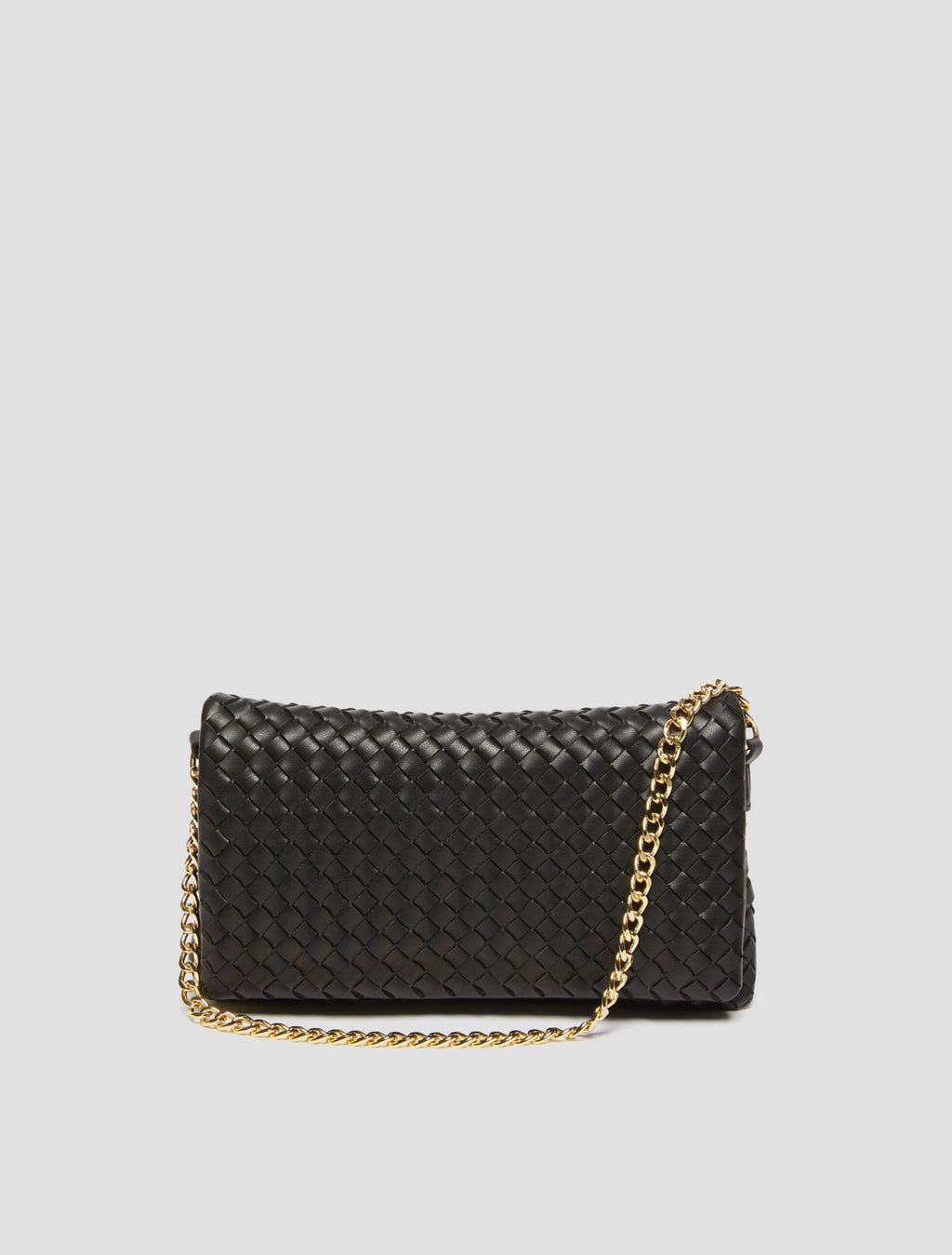 Woven Black Clutch Bag