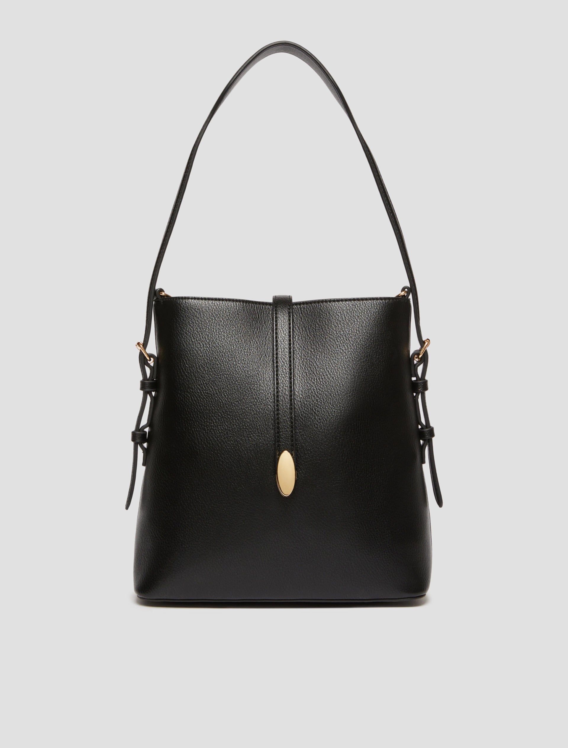 Black Shoulder Detailed Bag