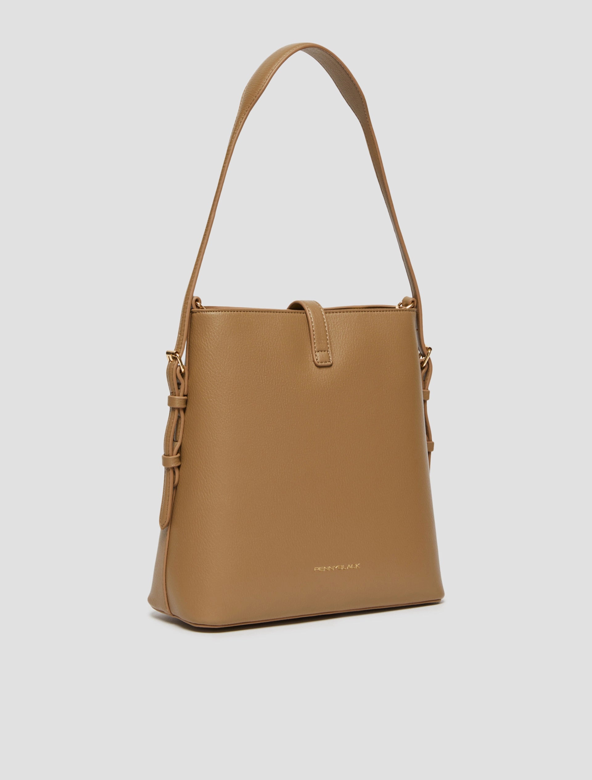 Tan Shoulder Detailed Bag