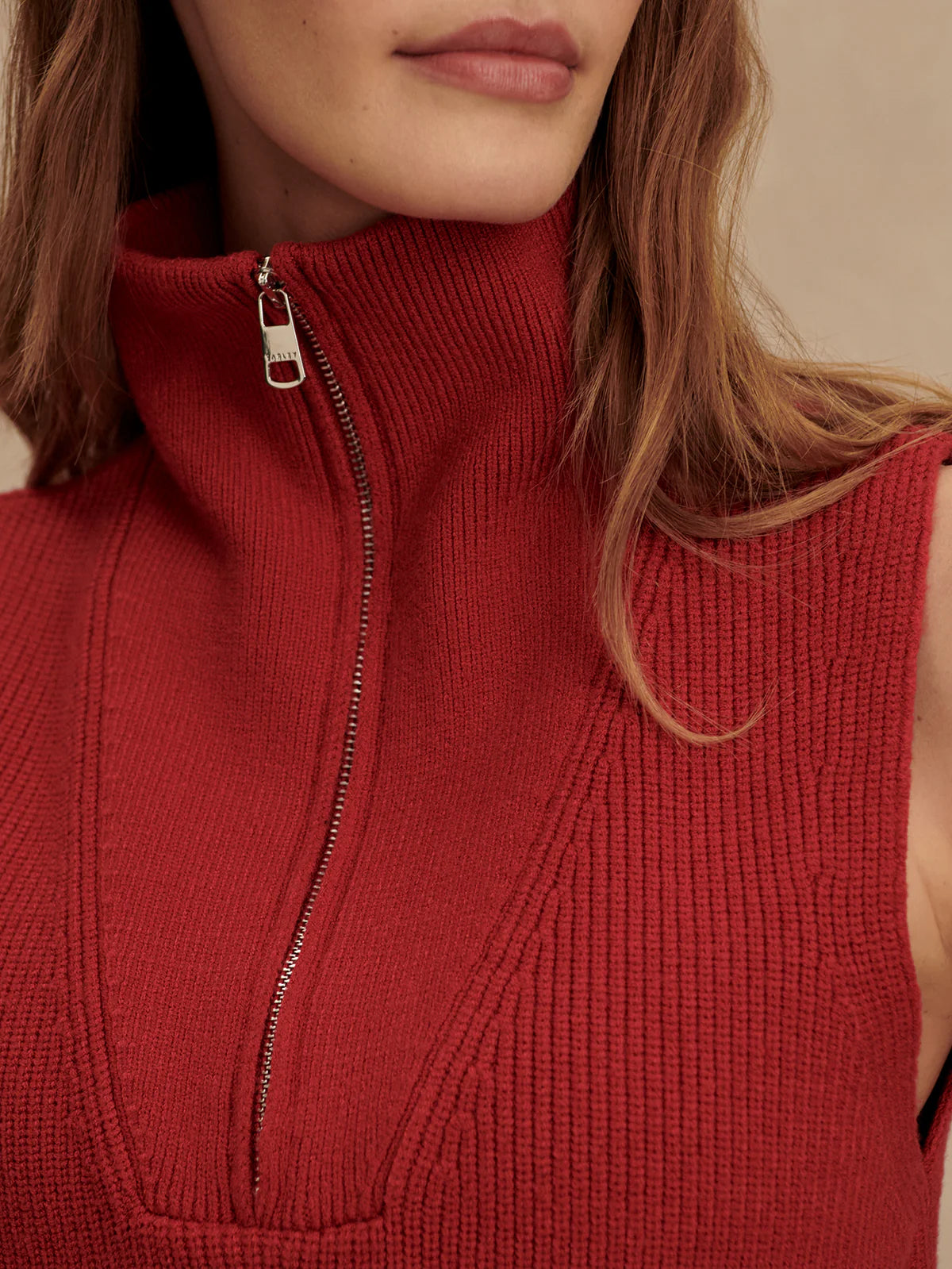 The Amina Lava Falls Half-Zip Knit