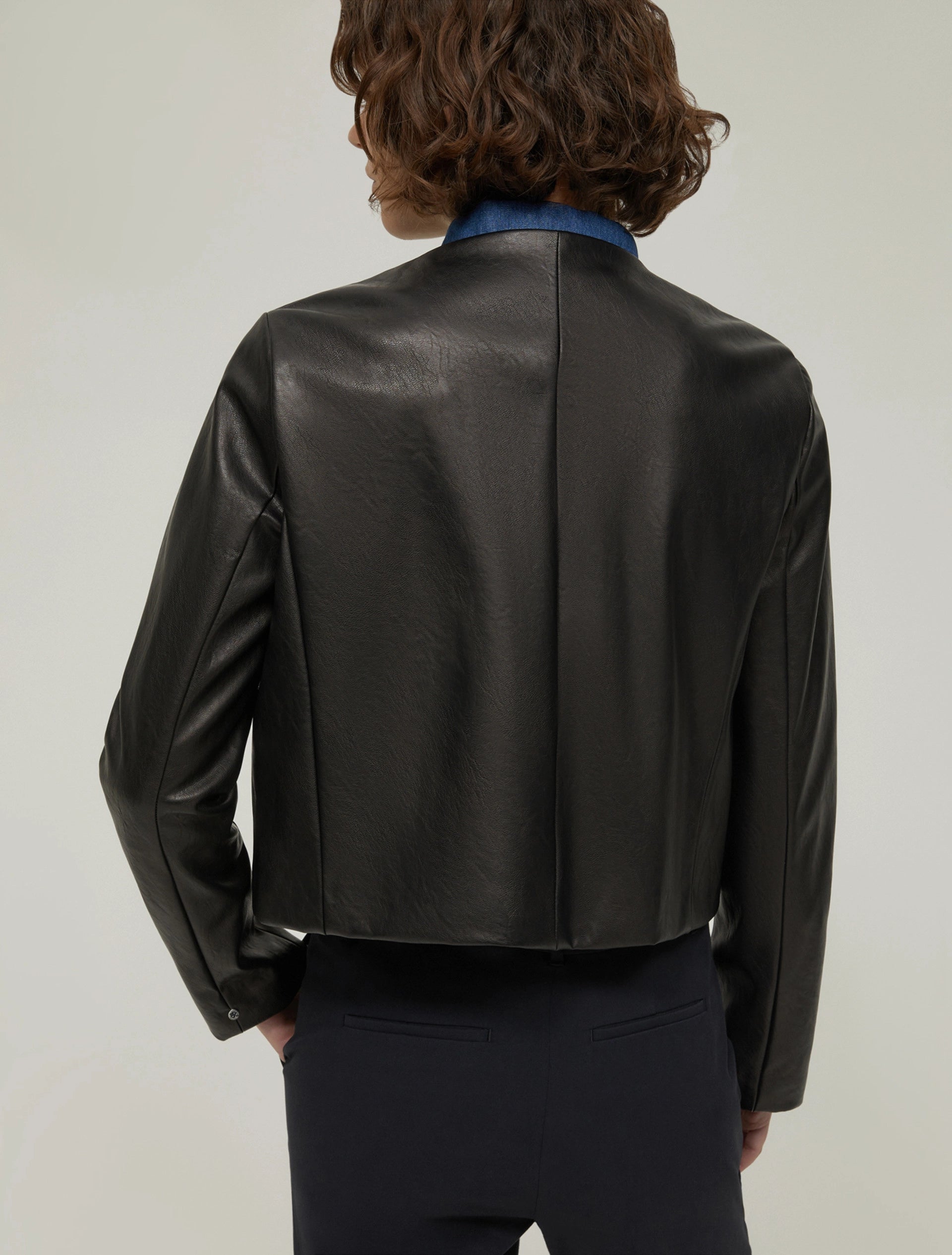 The Coated Black Popper Jacket