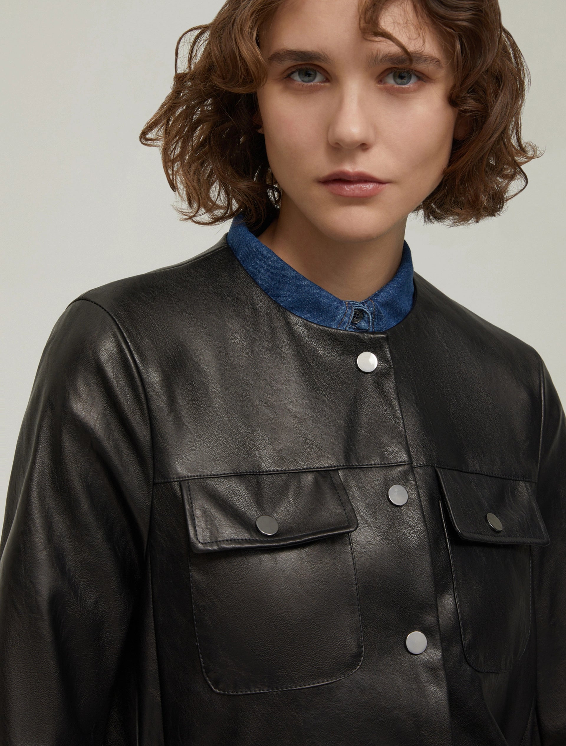 The Coated Black Popper Jacket