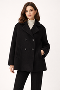 Black Oversized Peacoat