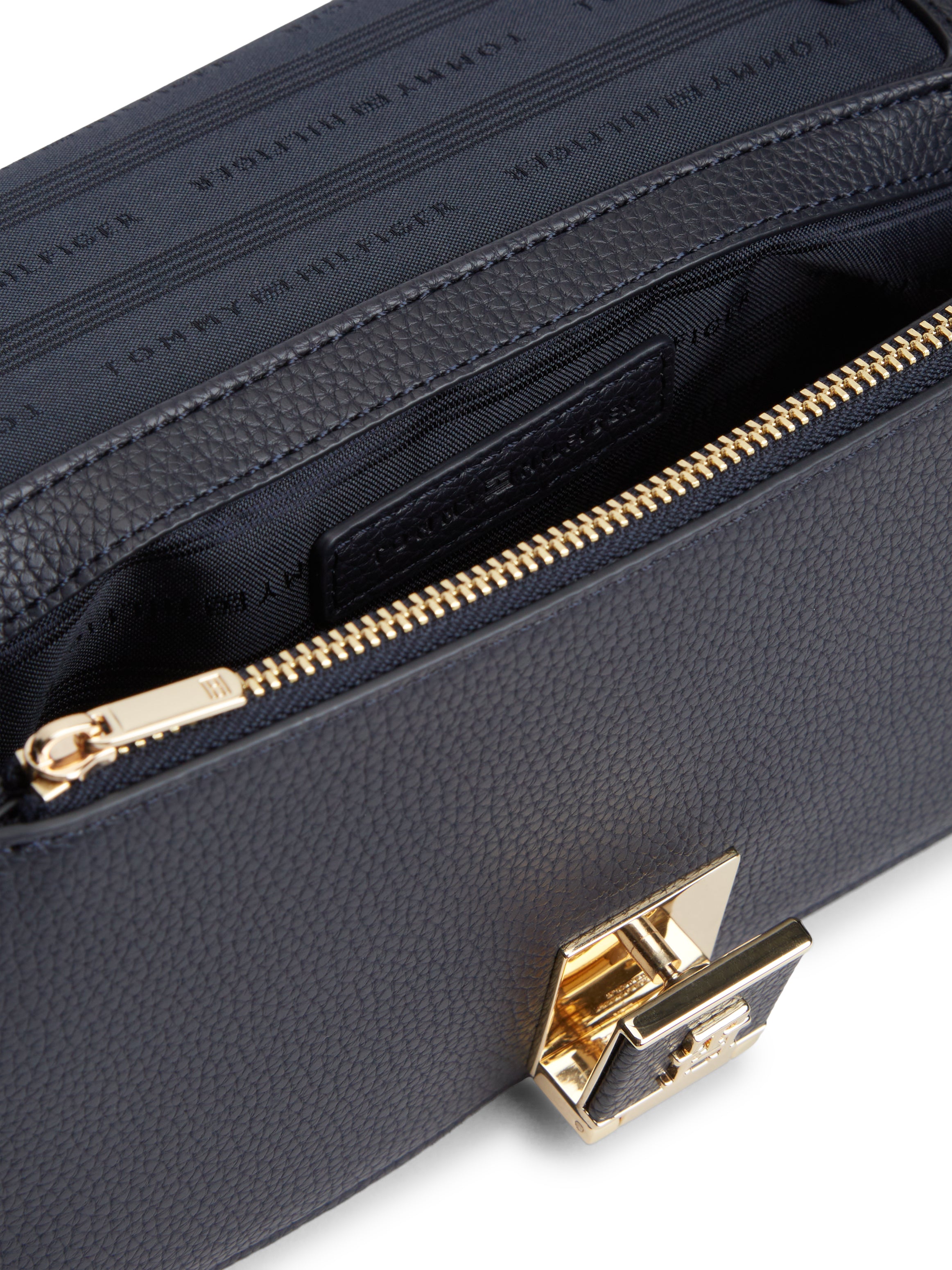 The Her Monogram Navy Chain Crossbody