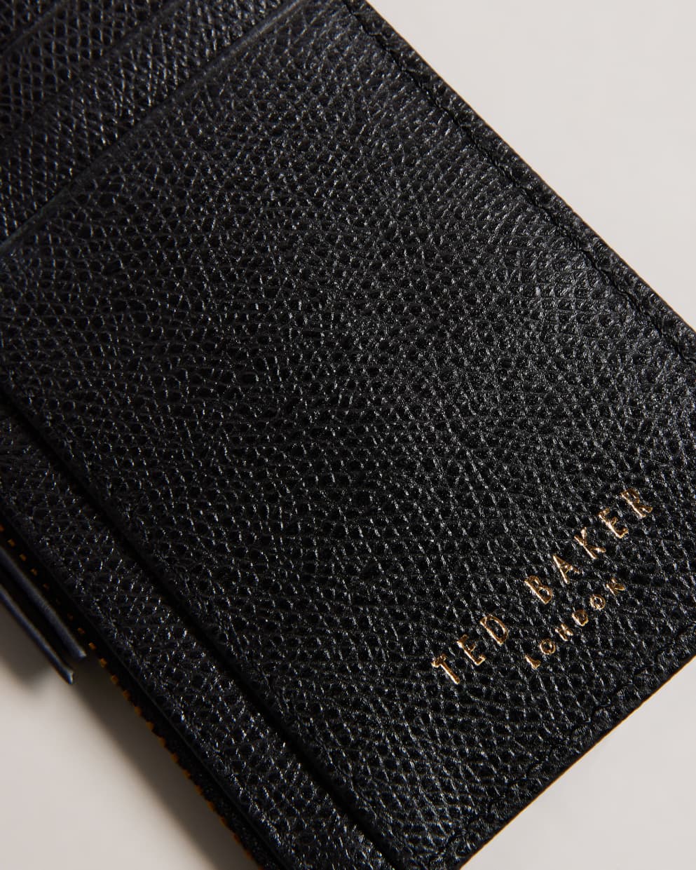 Bromton Padlock Black Leather Card Holder