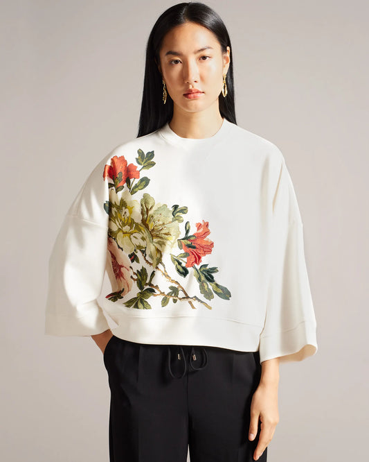 LAURALE - Sweatshirt with Embroidery