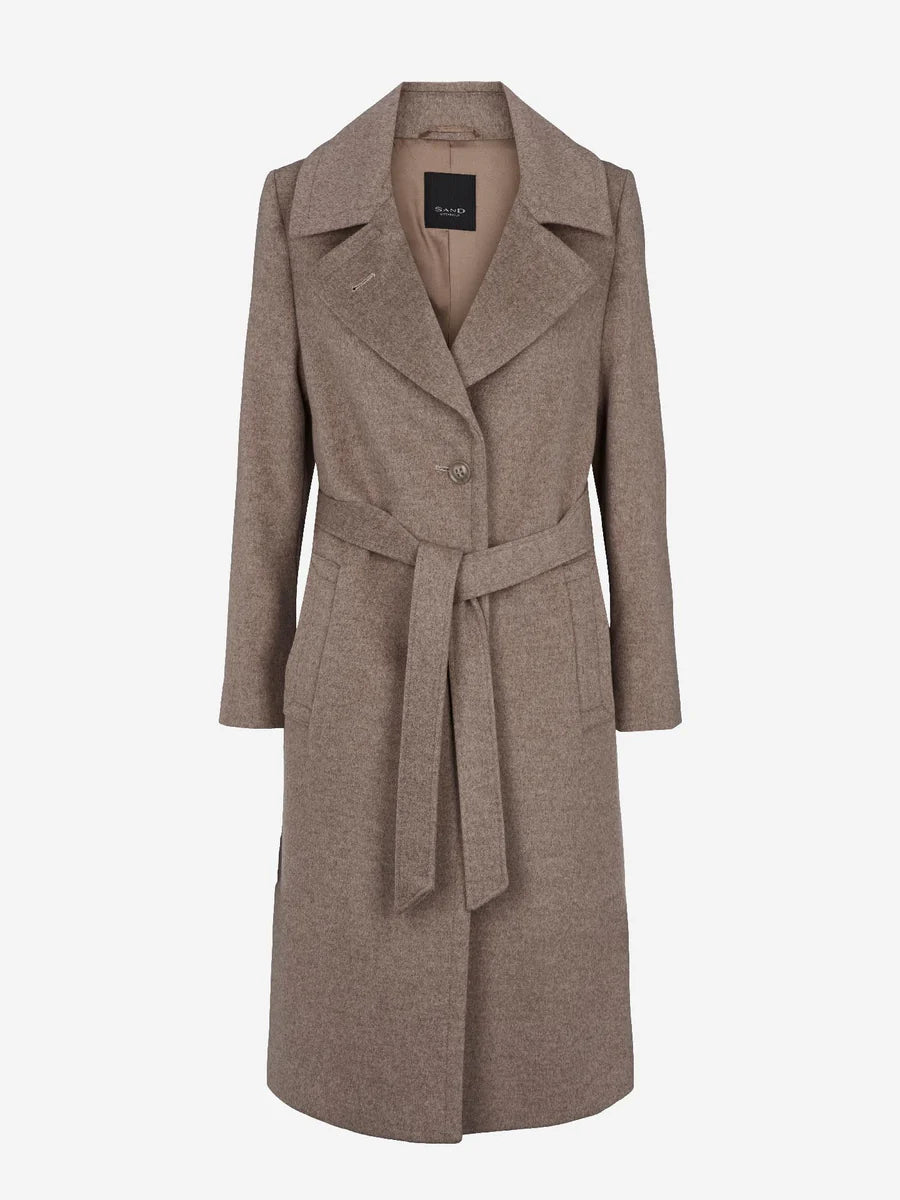 Clareta Belt Cashmere Coat